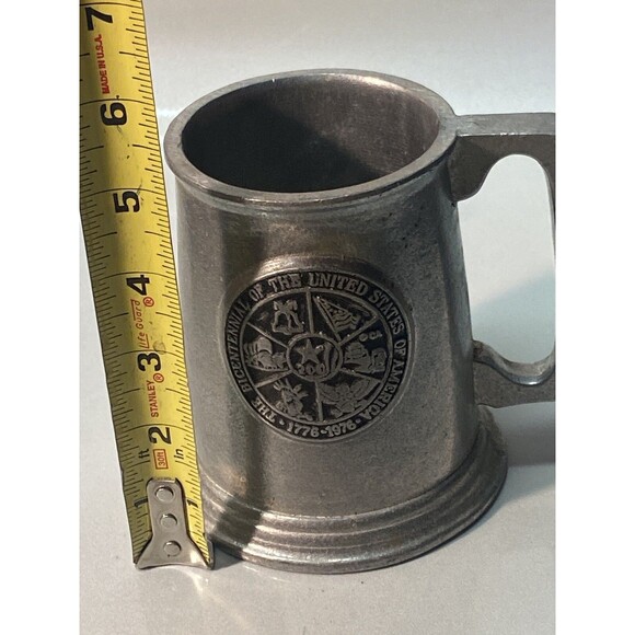 Nice Vintage 1976 Carroll N Abrams LTD Pewter USA Bicentennial Beer Mug Rare - Picture 7 of 7